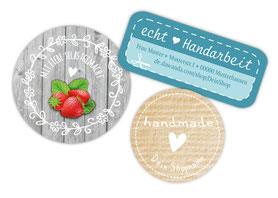 Etiketten für deine Handmadeprojekte, Marmeladenetiketten