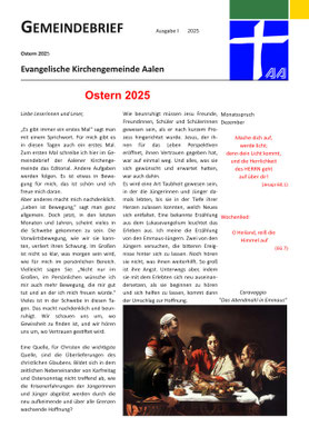 Gemeindebrief Aalen 2025-03 (Ostern)