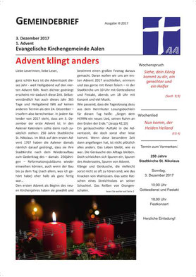 Gemeindebrief Aalen 2017-12