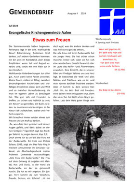 Gemeindebrief Aalen 2024-07