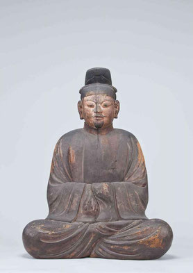 重要文化財　男神像（壮年）　平安時代（9世紀）　松尾大社蔵