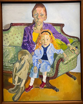 Alice Neel, Linda Nochlin and Daisy, 1973. MFA, Boston