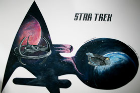 Schlafzimmer Wandmalerei Star Trek Leipzig