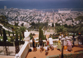 Bahai-i-tuinen-haifa-baai-haven-Israël