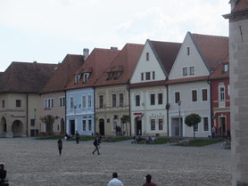 Bardejov-plein-huizen-Slowakije