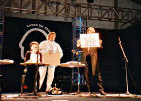 Frankfurter Buchmesse 1984, Lesung "Eros unterm Doppeladler" ( mit Alexander Reden und Christine Saginth)