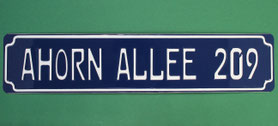 Straßennamen mit Hausnummer
