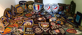 Police Patches Display