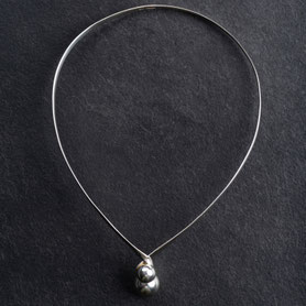 Spangencollier Kugeln, Sterling, Skandinavien 60er Jahre, Nils Eric FROM, Kugeln silber, modernist, nachhaltiger Schmuck, Vintage Schmuck, Silberschmuck, individueller Schmuck Silber, Unikatschmuck, Schmuck lokal München, mishmish  
