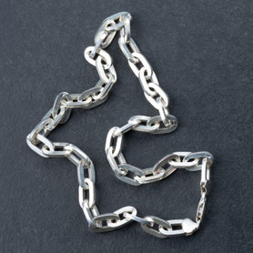 massive Kette mit großen Gliedern, chunky Kette, Statement Kette Silber, 100 Gramm schwer, Unisex, Rapper Kette, Bruder, link chain, Vintage Schmuck, mishmish Unikatschmuck München, nachhaltiger Schmuck, mishmish