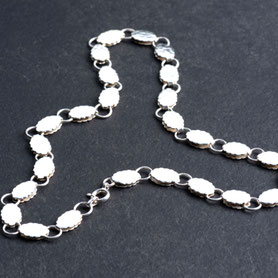antikes Silbercollier, 835 Silber, Art Déco Kette, Vintage Einzelstück, mishmish 