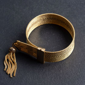 Vintage Teppicharmband, neu mit 18k Gelbgold aufbereitet - Euro 149