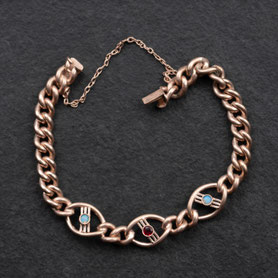 Armband Rosegold, Kollmar Jourdan, Rubin, Opal, Armband Rotgold, Vintage Armband, Art Deco Armband,  fairer Schmuck, nachhaltiger Schmuck, Unikatschmuck, Schmuck aus Deutschland, Geschenk Hochzeitstag, Geschenk Geburtstag Frau, mishmish Schmu