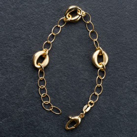 Gliederarmband Bohnen Gelbgold, Armband antik gold, Armband 80er Jahre, Vintage Armband, Silberschmuck, Vintage Schmuck, Schmuck fair, Unikate, Einzelstück, mishmish Unikatschmuck aus München, nachhaltiger Schmuck, Midcentury