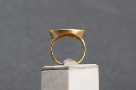 Vintage Ring, 925 Silber mit 18k Gelbgold plattiert, Gr. 54, minimalistisch, Vintage Schmuck, fairer Schmuck, nachhaltiger Schmuck, Unikatschmuck, Schmuck aus Deutschland, mishmish Schmuck, Geschenk Frau, aus alt mach neu Schmuck, shop local