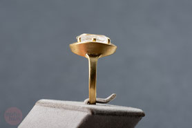 Vintage Ring Bergkristall, Gelbgold, Verlobungsring, Valentinstag Geschenk,, silber, Vintage Schmuck, fairer Schmuck, nachhaltiger Schmuck, Unikatschmuck, Schmuck aus Deutschland, mishmish Schmuck, Geschenk Frau, aus alt mach neu Schmuck, shop local