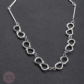 Collier Silber, Stäbchenkette, Gliederkette massiv, Kette 60er Jahre Silber, Vintage Kette Silber, nachhaltiger Schmuck, Vintage Schmuck, Silberschmuck, individueller Schmuck Silber, Unikatschmuck, Schmuck lokal München, Kette Silber, mishmish 