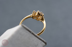Vintage Ring Blüte, Blume, Gelbgold, Verlobungsring, Valentinstag Geschenk,, silber, Vintage Schmuck, fairer Schmuck, nachhaltiger Schmuck, Unikatschmuck, Schmuck aus Deutschland, mishmish Schmuck, Geschenk Frau, aus alt mach neu Schmuck, shop local
