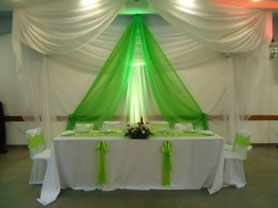 decoraciones telas verdes