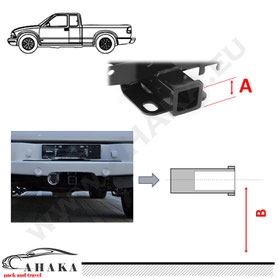 Für GMC Trailblazer Anhängerkupplung Adapter US-Fahrzeuge 51x51mm Kugel Für GMC Trailblazer Anhängerkupplung Adapter US-Fahrzeuge 51x51mm Kugel