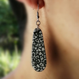  Boucle d'oreilles plate