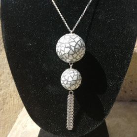pendentif double sphère