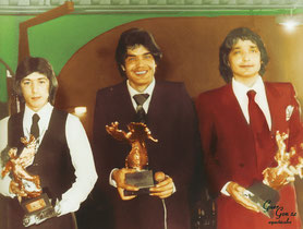 Los Chichos con sus premios Suiza por ser  los artistas rumberos mas contratado en un mismo año    otorgados por los emigrantes de Ginebra  (1981)