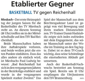 Artikel im Miesbacher Merkur am 19. Oktober 2024 - Zum Vergrößern klicken