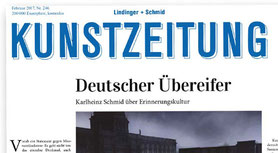 Kunstzeitung Lindinger + Schmid Deutscher Übereifer