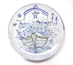 九谷焼通販 高級品 作家物 伝統工芸 美術品 装飾品 飾り皿 床の間用品 縁起物 七福神