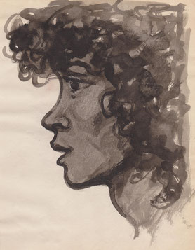 Jean Milhau, Profil féminin (250x195)