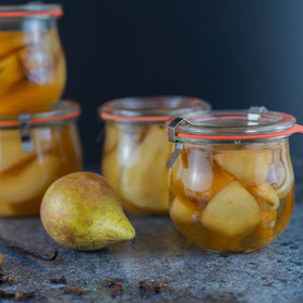 Birnen einmachen aus dem Dampfgarer.