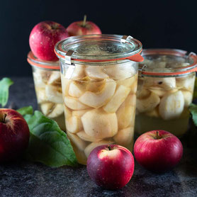 Apfel-Schnitze einmachen mit dem Dampfgarer.
