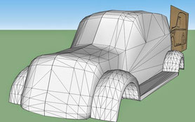 Laura VAN geometrie del modello 3D da SketchUp