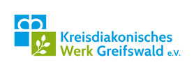 Das Logo des Kreisdiakonischen Werks Greifswald mit einem Link versehen.