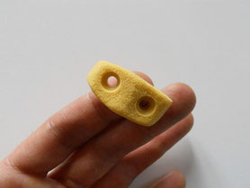 stonedoc is a climbing hold shaper and is showing a climbing hold made from polyurethane-stonedoc hold shaper