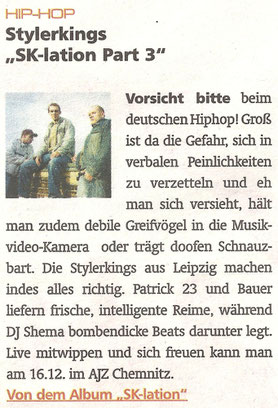 PAT23 Rap Leipzig - Stylerkings Presse