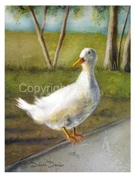christliche Karten Pekingente Acrylmalerei