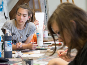 Im Atelier der HAW, Talentschmiede#4 Stipendiaten der LichtwarkSchule, April 2016 