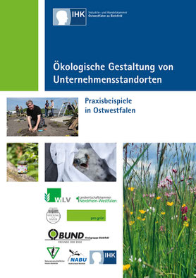 Titelseite der neuen Unternehmensbroschüre der IHK Bielefeld: Ökologische Gestaltung von Unternehemsstandorten