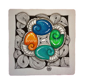 Mitty Tile by Zenjoy Zentangle with Dansk
