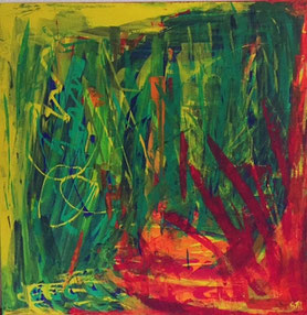 Abstract 3, Größe 100 x 100 cm, Privatbesitz