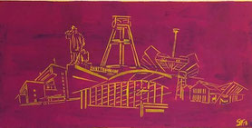 BOmmage 12, 50 x 90 cm, Auftragsarbeit