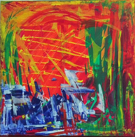 Abstract 4, 80 x 80 cm, Privatbesitz
