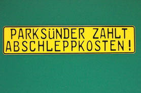 Parkplatzschilder Parkschilder