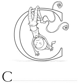 Lettre C coloriage alphabet