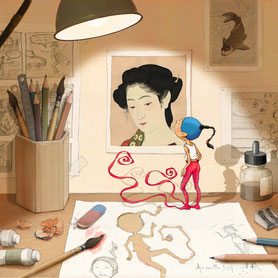 illustration,Timeliot est sorti de son dessin. Site de timeliot.eu 