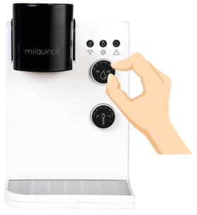 Babymilch Automat Wassermenge einstellen - Milquino