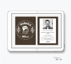 Invitation anniversaire homme numérique-Invitation électronique-Invitation numérique-imprimable-pdf numérique-Invitation connecté-Invitation anniversaire à envoyer par mms-par mail-réseaux sociaux-whatsapp-facebook-chope de biere-cactus-tendance