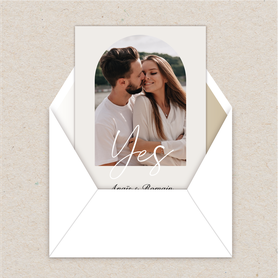 Faire-part mariage gif animé-faire-part mariage virtuel- faire part mariage digital-numérique animé-électronique-vidéo-à envoyer via les réseaux sociaux-whatsapp-facebook-messenger-mms-arche-photo-creme-chic-simple-couleur nude-minimaliste